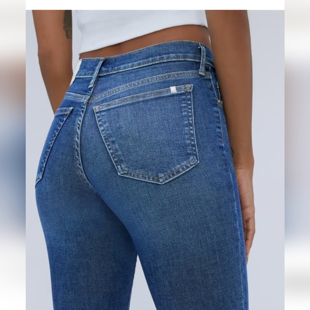 Everlane The Mid-Rise Skinny Stretch Jean Dark Wash sz 26 - Picture 3 of 16